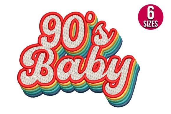 90s Baby Embroidery