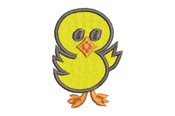 Children's Duck Embroidery Design