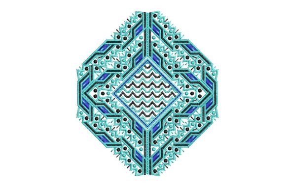 Geometric Motif Embroidery Design