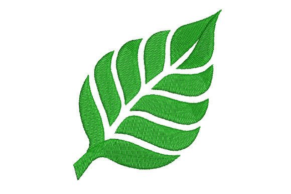 Leaf Logo Embroidery Design