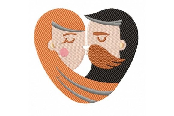 Man and Woman Embroidery Design